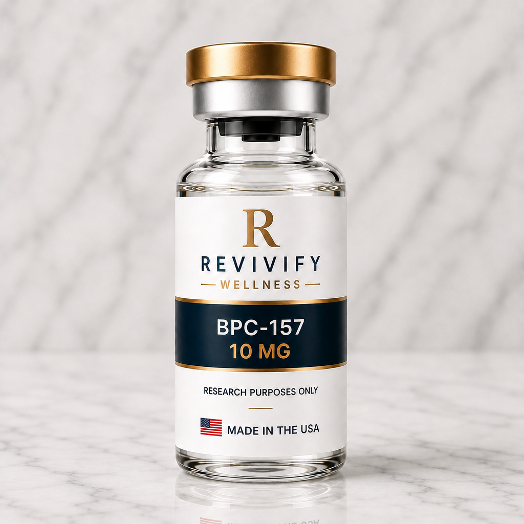 Recovery research peptide vial, Revivify Wellness