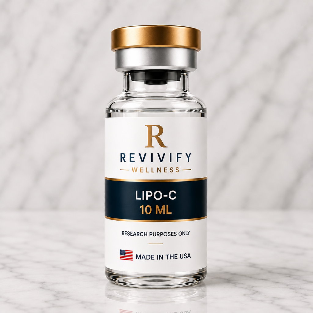 Lipo-C research peptide vial, Revivify Wellness